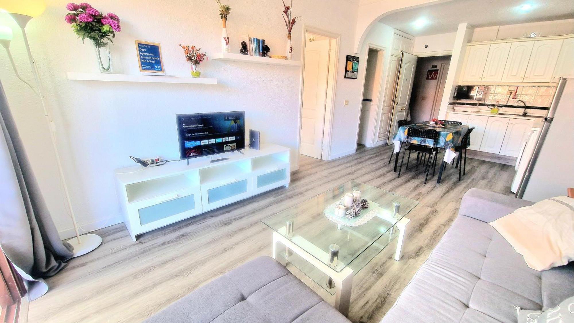 Cozy Apartment Tenerife South Wifi & Pool Costa Del Silencio Exteriör bild